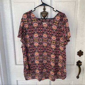 Loft Print Blouse